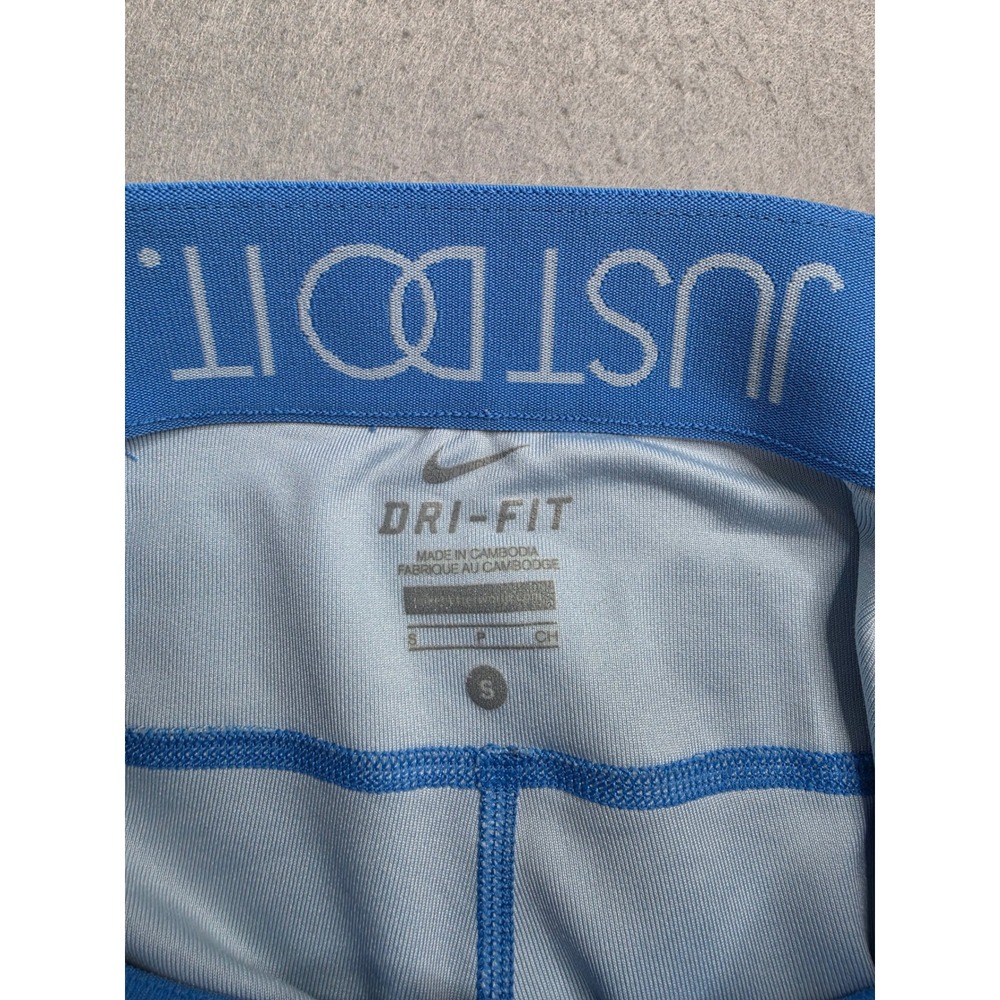 Nike Dri-Fit Just Do It Leggings Women's Small Blue Marble Print Yoga Workout - Picture 7 of 7